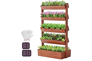 DoCred 5-Tier Vertical Planter: Smart Space-Saving for Bountiful Harvests