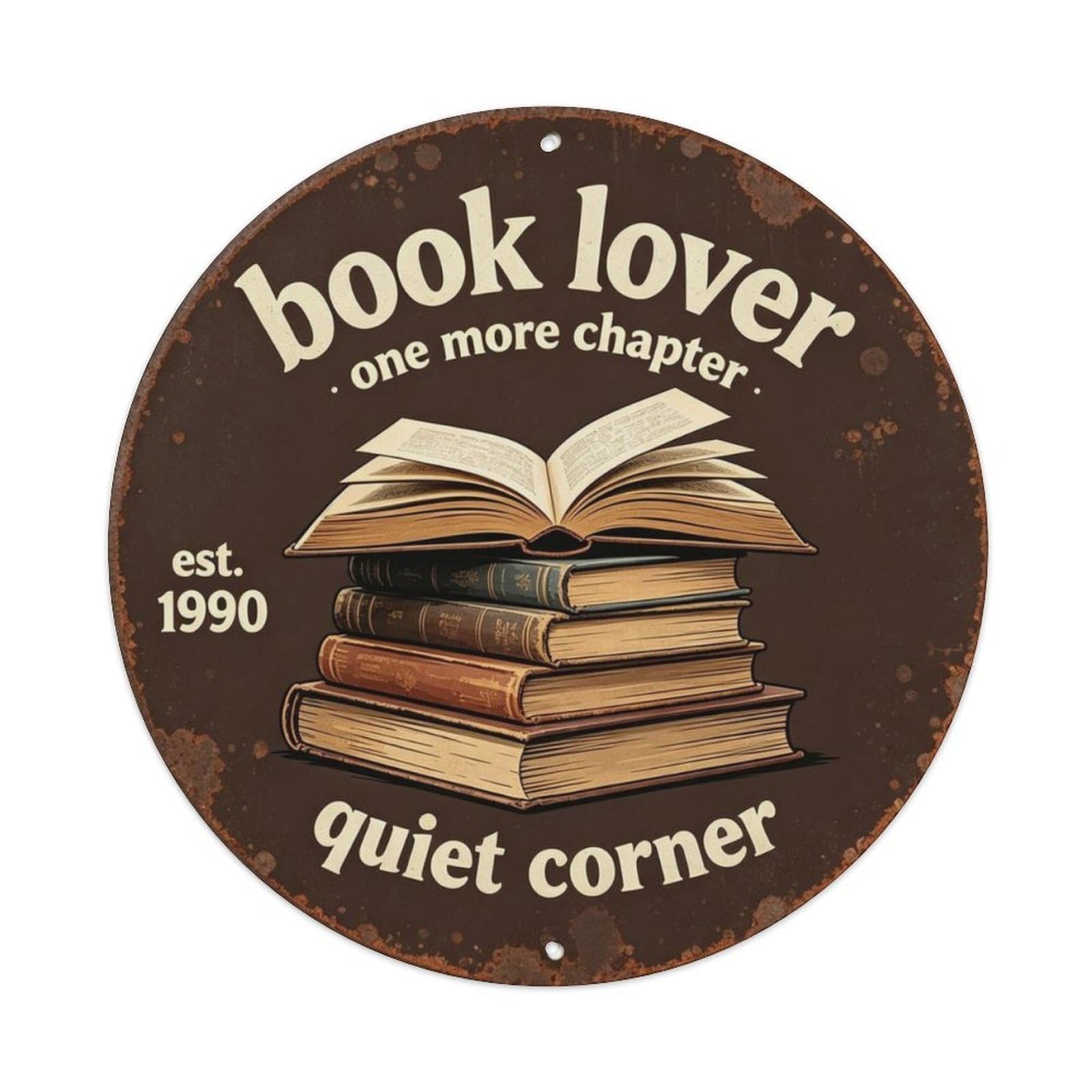 One More Chapter Metal Tin Sign Plaque