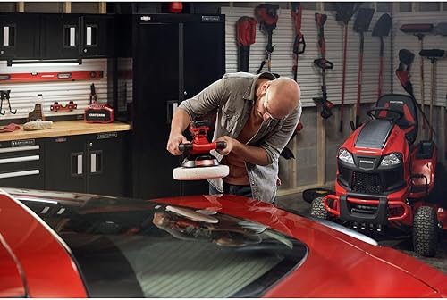 Miniatura 6 de CRAFTSMAN Pulidora inalámbrica V20, pulidora orbital para detalles de automóviles, 10 pulgadas con protección contra salpicaduras, solo herramienta