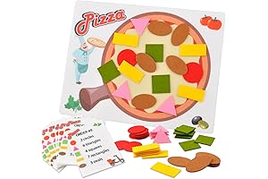 CHEFAN Pizza Counting Toddler Toys: Interactive Center Activities Preschool Number Learning
