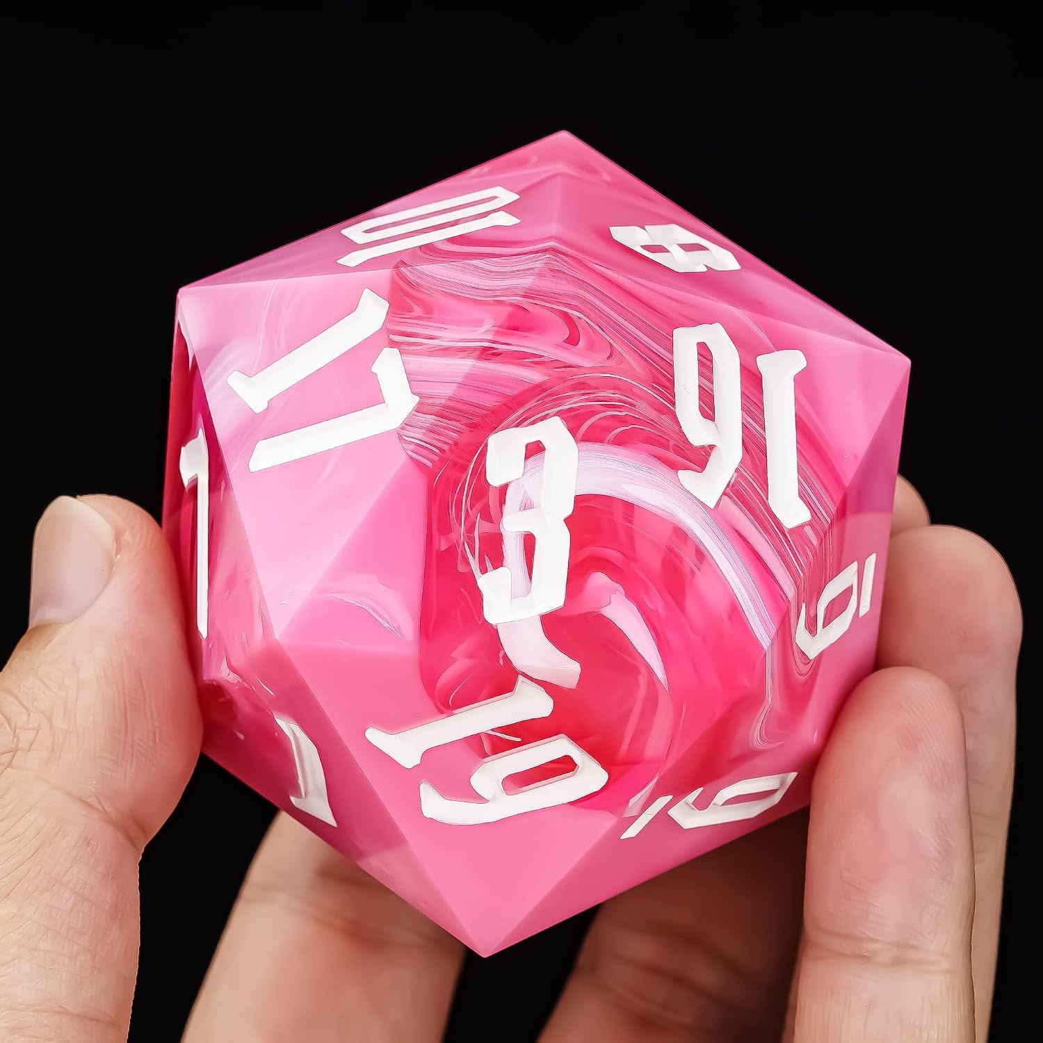 55mm 20 Sided DND Dice, Giant D20 D&D Polyhedral Die with Gift Box image 4