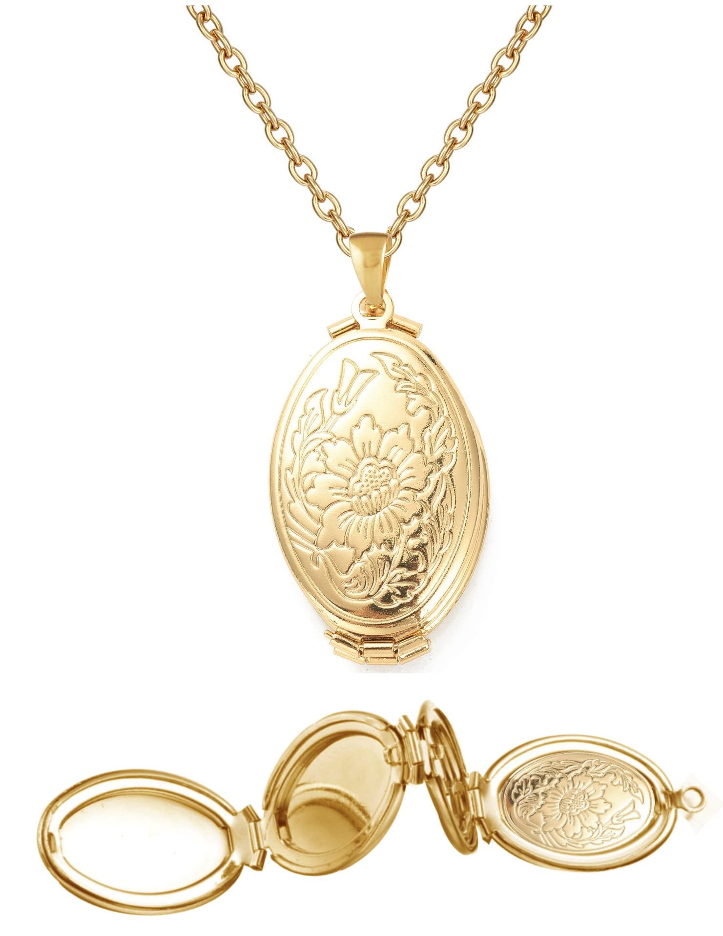 See full amazon price history chart for Via Mazzini Expandable Gold Plated Oval Photo Memory Locket Pendant Necklace With Chain Valentine Birthday Anniversary Gift For Women And Girls (NK0984) 1 Piece Only Via Mazzini Expandable Gold Plated Oval Photo Memory Locket Pendant Necklace With Chain Valentine Birthday Anniversary Gift For Women And Girls (NK0984) 1 Piece Only (B0B77FK6JK) Amazon Price History, Amazon Price Tracker