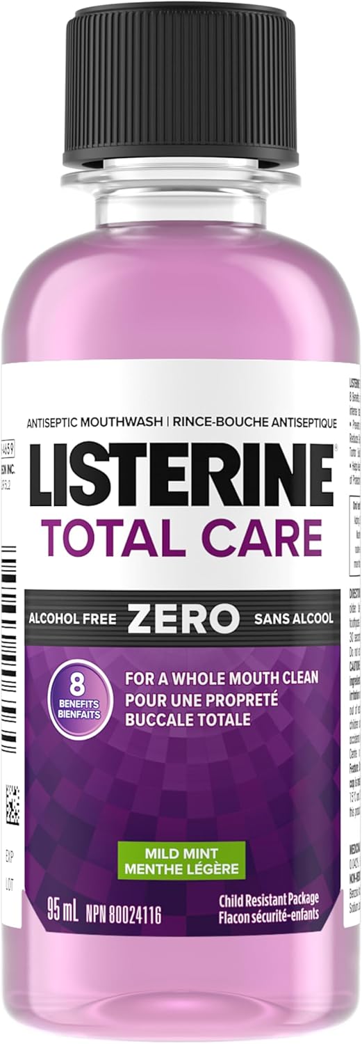 Listerine Total Care Zero Antiseptic Mouthwash, Mild Mint, 95mL