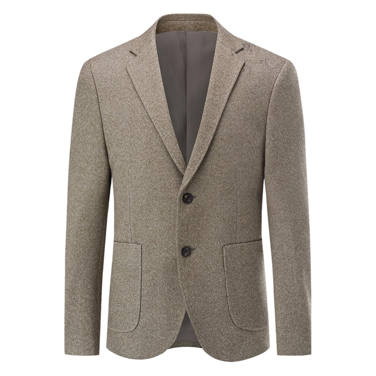 Allthemen Blazer Homme Casual Chic et Elegant Veste de Costume Slim Fit Deux Boutons Mariage