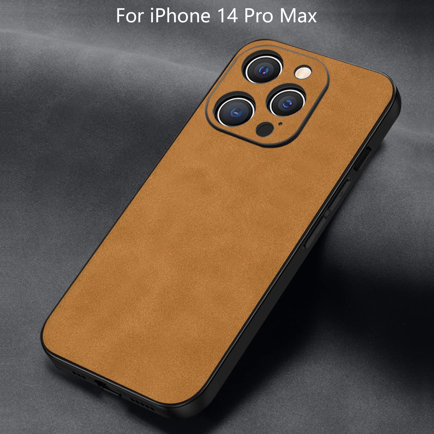 IPhone 13 Pro Max Hülle – TPU & Wildleder-PU, Blau, Rutschfest & Ultraleicht
