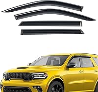 AEROGUYS Durable Tape-On Window Deflectors for Dodge Durango 2011-2026 - Rain Guards Sun Visors Wind Vent Shades 4pcs