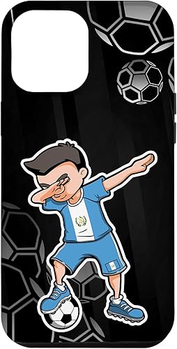 iPhone 15 Pro Max Dabbing Soccer Boy - Funda deportiva para fanáticos del fútbol de Guatemala