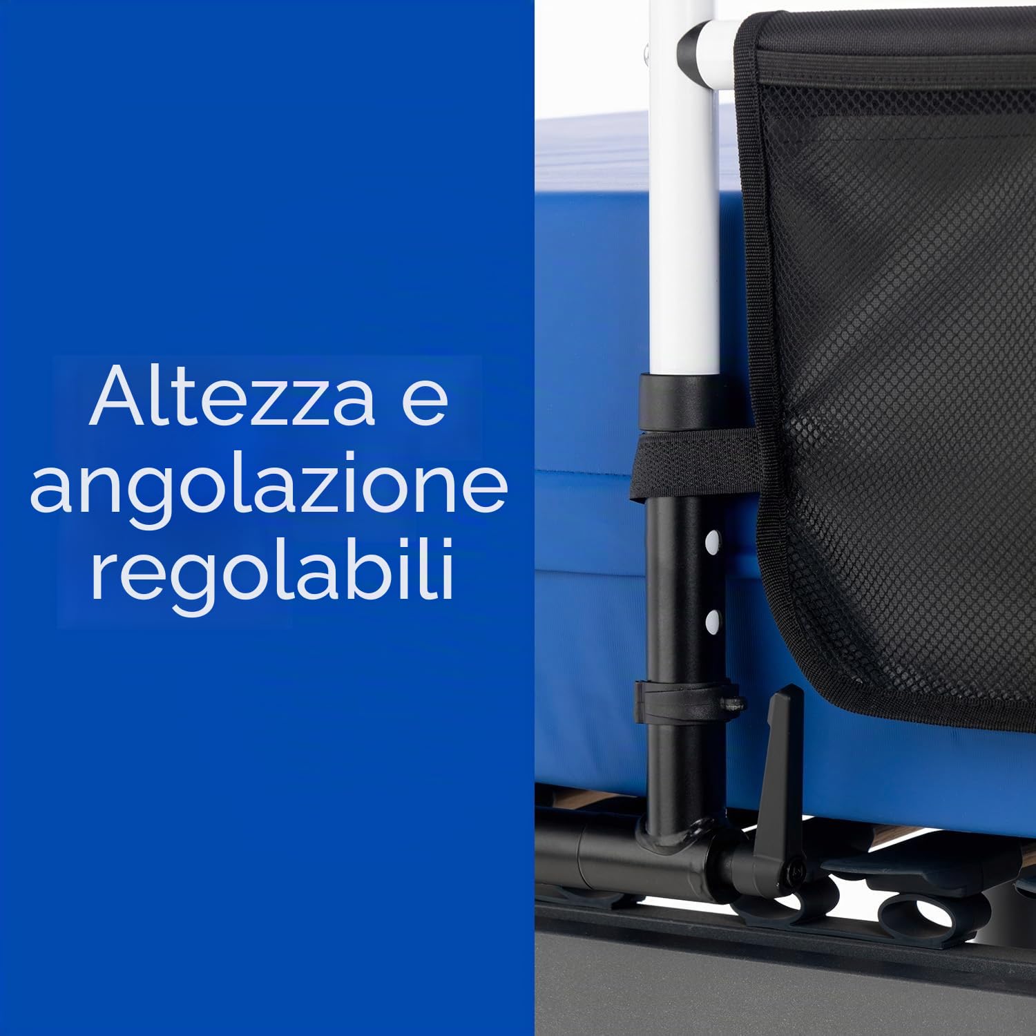 Geriafy - Sponde letto anziani ribaltabile | Ringhiera per letto adulto | Altezza e inclinazione regolabili