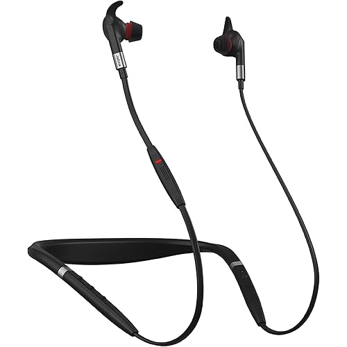 Jabra Evolve 75e MS Teams Bluetooth Wireless In-Ear Earphones with Mic - Noise-Canceling