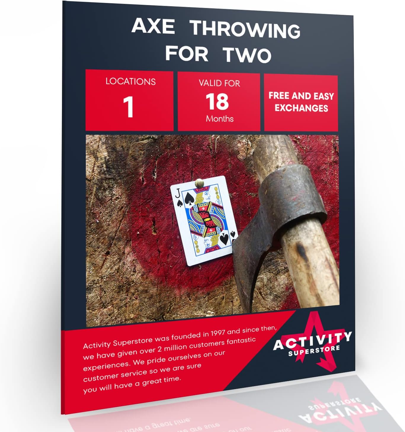 Activity Superstore Gift Experience Day Voucher - Axe Throwing for Two - Experience Days for Two