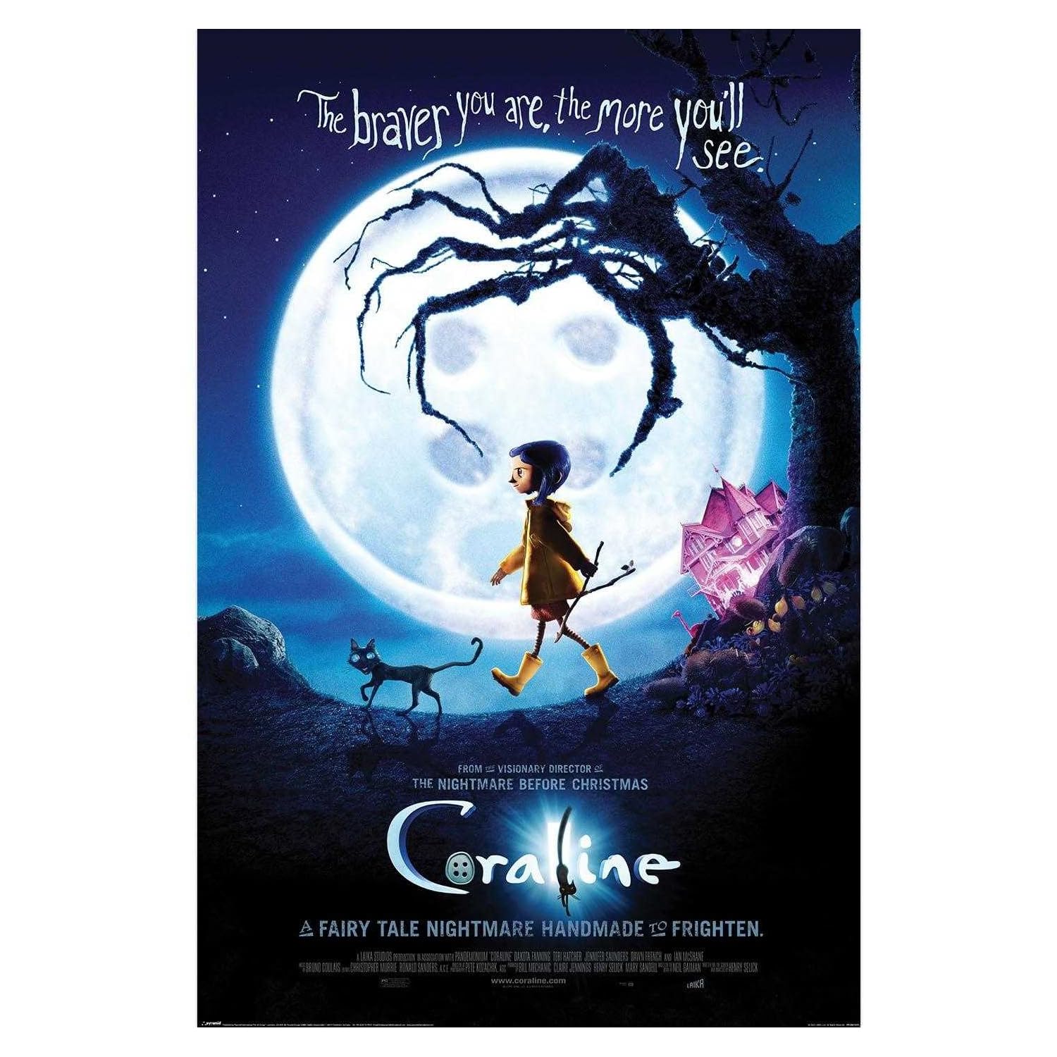 Pyramid International Official Maxi Poster – Coraline (Original One Sheet) | Decorative Wall Art | 61cm x 91.5cm Poster for Bedrooms, Dorms & Fans, Vivid Colors