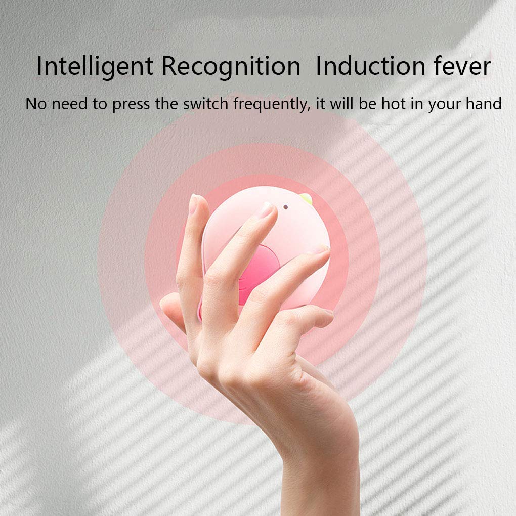 Scaldamani Ricaricabile, rilevamento Intelligente, scaldamani Tascabile Portatile su Due Lati, Power Bank USB, Power Bank Ideale per Regali Invernali