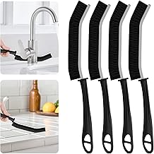 SXhyf Spazzola per la pulizia degli angoli con setole dure - Spazzola per la pulizia delle fughe, Spazzola per la pulizia degli angoli con setole dure, Spazzola per la pulizia degli angoli (4, Nero)