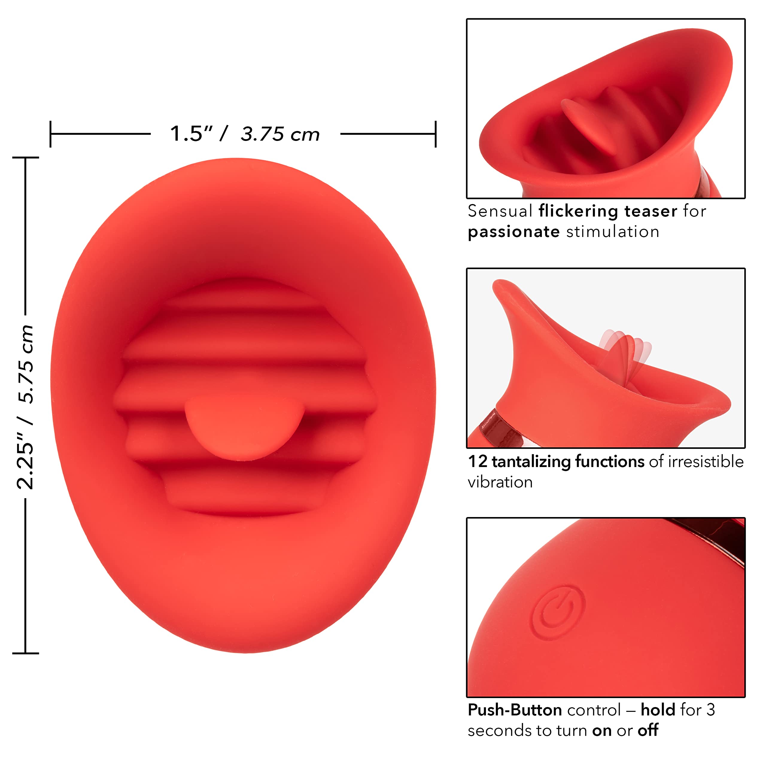the french kisser sex toy French Kiss Tongue Flicking Massager main image 0