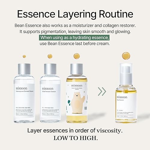 Miniatura 8 de mixsoon Esencia de Frijol - Exfoliante, Hidratante, Extracto de Frijol Fermentado, Fórmula Suave para Piel Lisa 30ml  1.01 fl.oz. Cuidado de la Piel