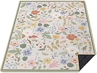 Vista 9 de Mantas de picnic impermeables plegables extra grandes, 80 x 80 pulgadas, manta de playa al aire libre, impermeable, a prueba de arena, 3 capas