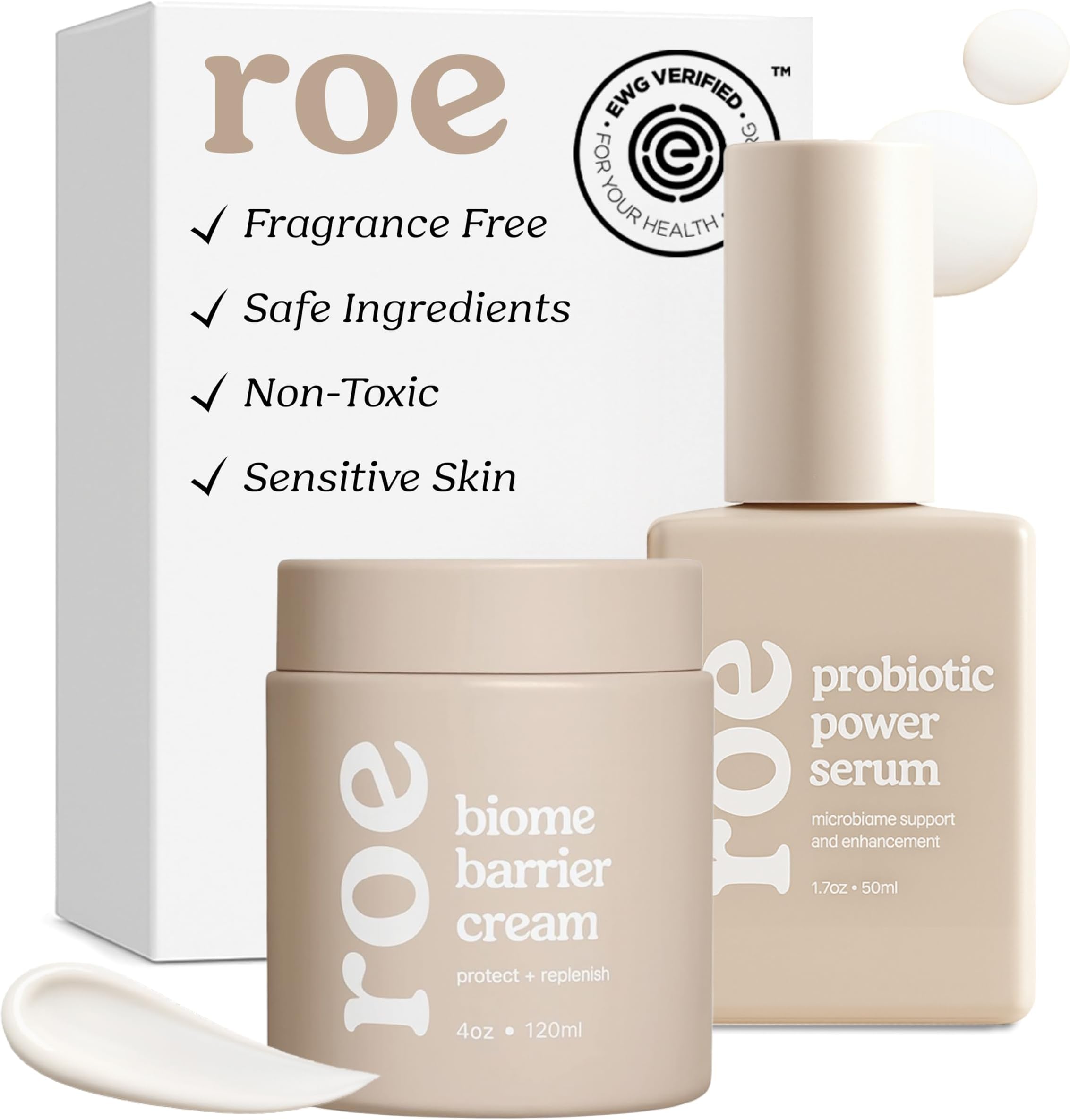 Power Pair Probiotic Baby Power Serum & Biome Barrier Cream | Hydrating, Soothing, Clean Ingredients & Safe For All Skin (Power Pair)