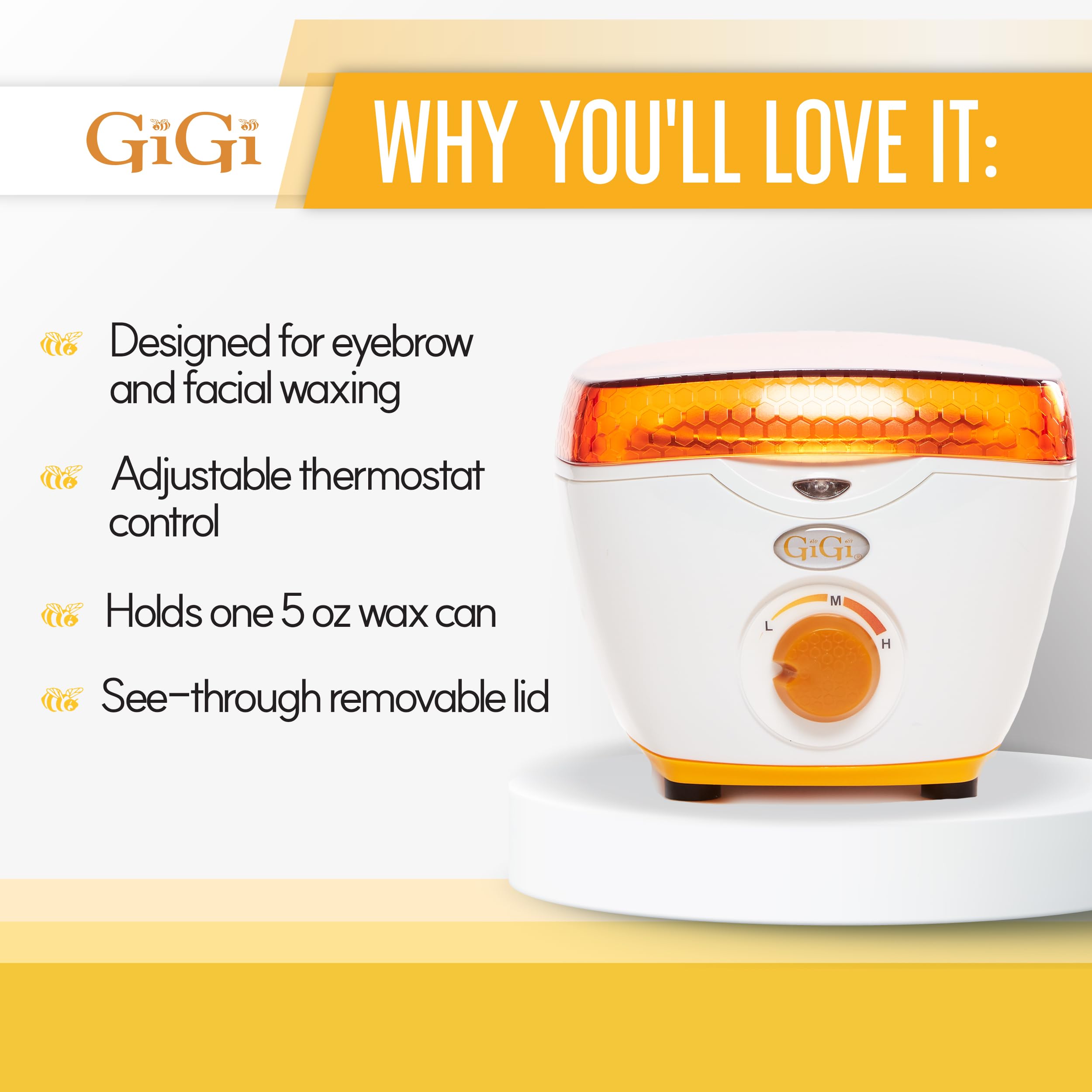 Amazon.com: GiGi Hair Removal Wax Warmer, Mini Honee, Warmer for 5