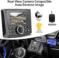 Vista 6 de Powersports UTV Stereo AM/FM con Bluetooth Streaming 3 zonas, compatible con cámara de visión trasera, interruptor amplificador externo