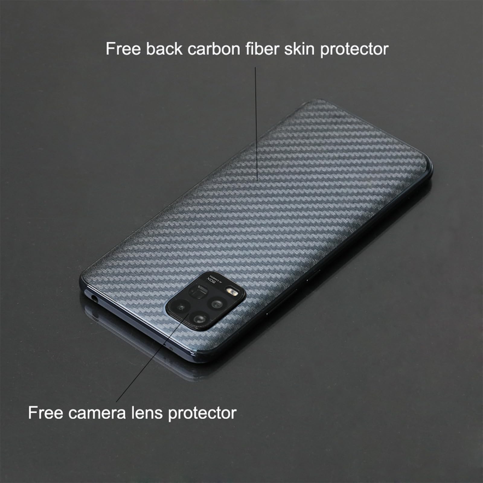 Ibywind Schutzfolie Für Xiaomi Redmi Note 8 Pro – Displayschutz, Kameraschutz & Carbon-Hinterfolie