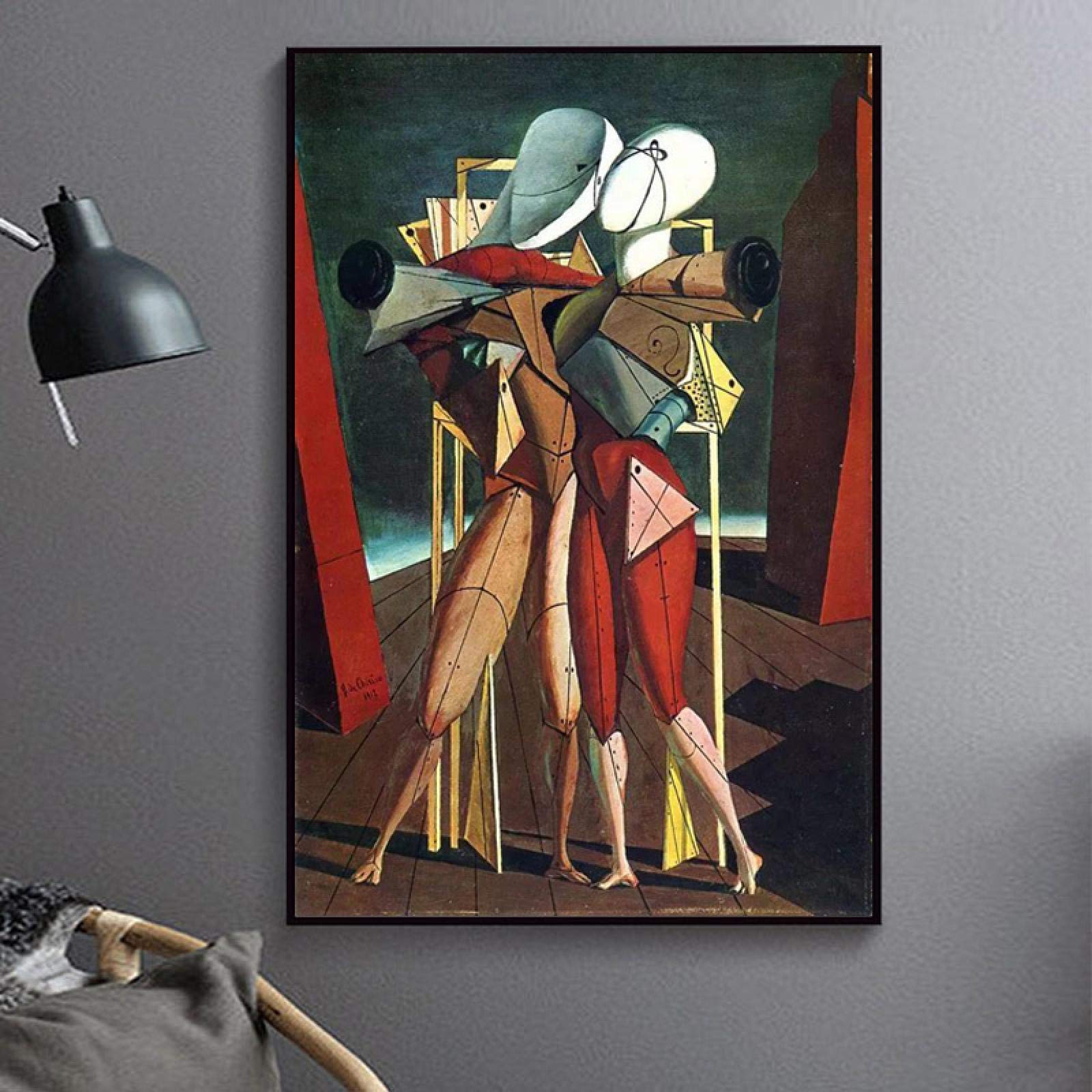 Peinture abstraite sur toile impressionnisme art mural 60x80cm