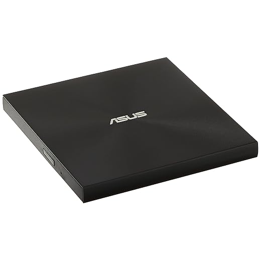 ASUS ZenDrive Ultra Slim USB 2.0 External 8X DVD Optical Drive +/-RW with M-Disc Support for Windows and Mac and Nero BackItUp for Android Devices (SDRW-08U7M-U/BLK/G/AS)