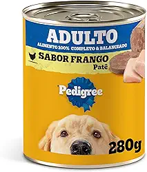Ração Úmida Pedigree Lata Patê de Frango para Cães Adultos 280 g