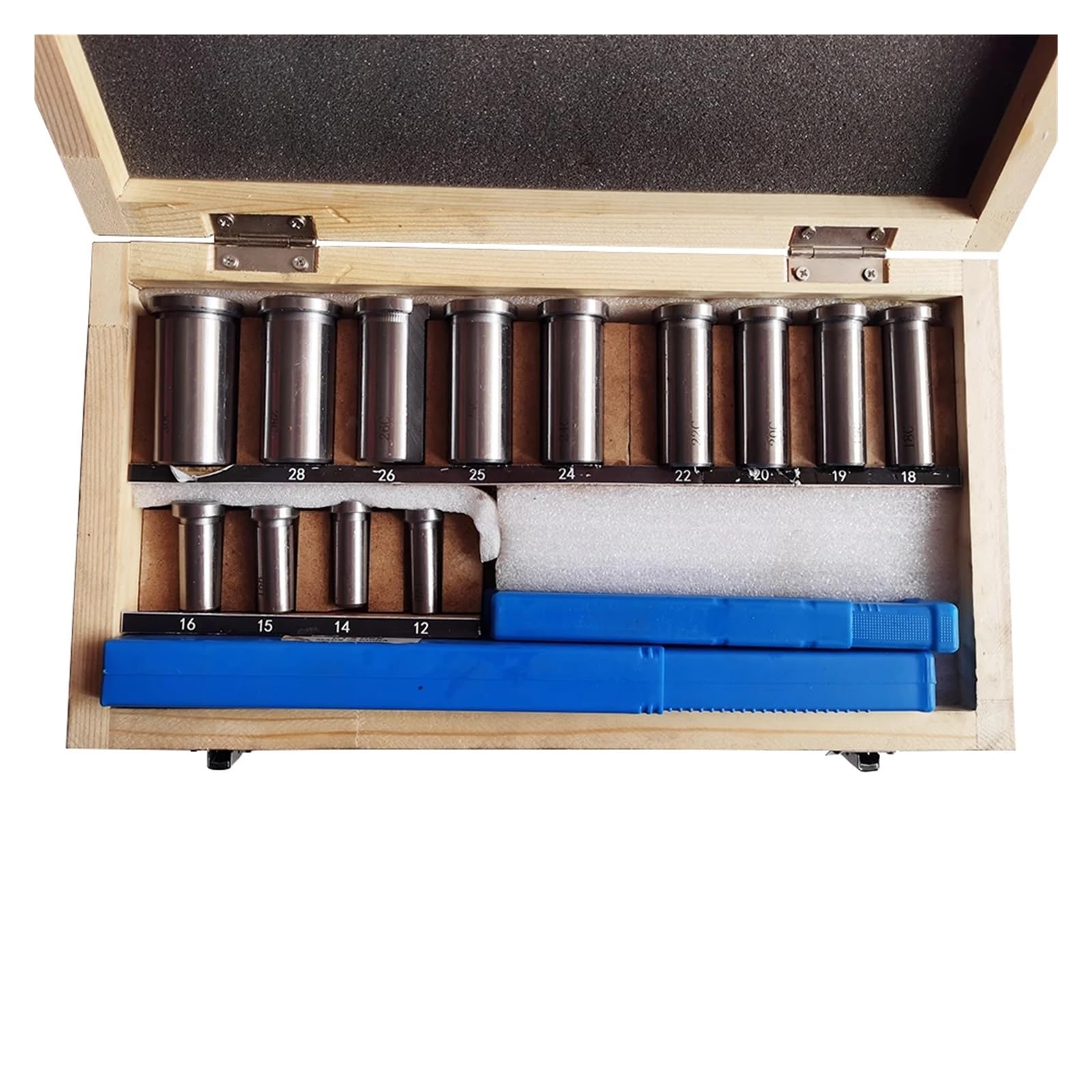 Juego de 22 piezas de brocas for chaveteros, juego de casquillos y arandelas de ajuste, sistema métrico 12-30, cuchilla for chaveteros for máquina CNC para metalurgia, torno