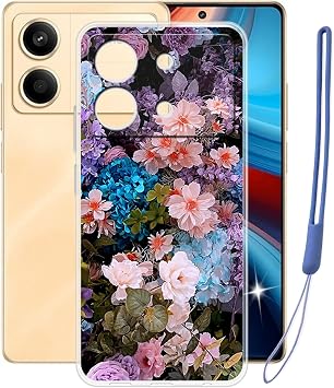 Case for Xiaomi Poco X6 Neo 6.67 inches, Transparent Anti-Yellowing Silicone TPU Bumper Cover Case Mobile Phone Case - Ultra Thin Shockproof Soft Protective Case for Xiaomi Poco X6 Neo - XT10