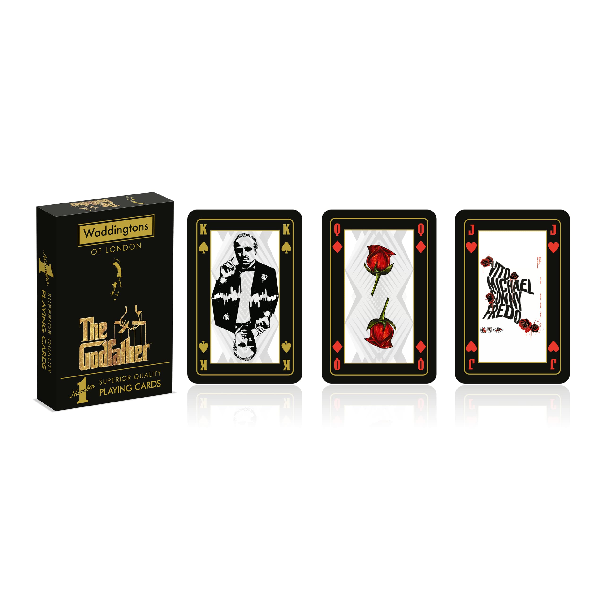 Winning Moves WM02909-EN1-12 Game of 54 Cards The Godfather French Version, The Godfather (the Godfather) - Image 2