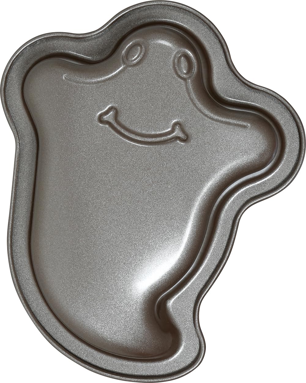 FIESTAS GUIRCA | Metallic Ghost Cake Mould (14 cm) - Sweet Decoration for Halloween and Ghost Parties - Ideal for Celebrations and Events - Grey