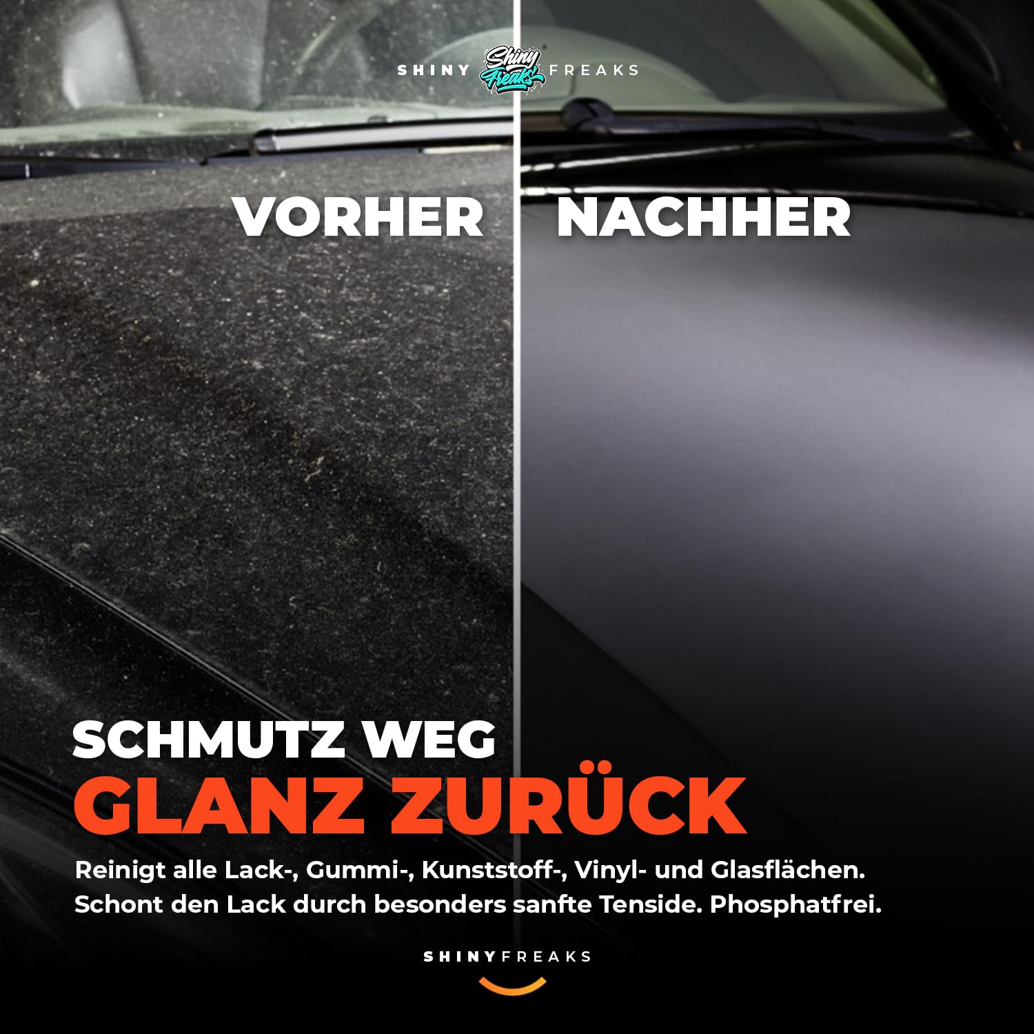 Autowäsche Set – SONAX Glanz Shampoo Konzentrat 500 ml + FelgenBeast Felgenreiniger 500 ml + Waschhandschuh + Trockentuch + Mikrofasertuch + Duftspray – Auto Waschset, Autoreinigungsset Außen, 6-tlg.
