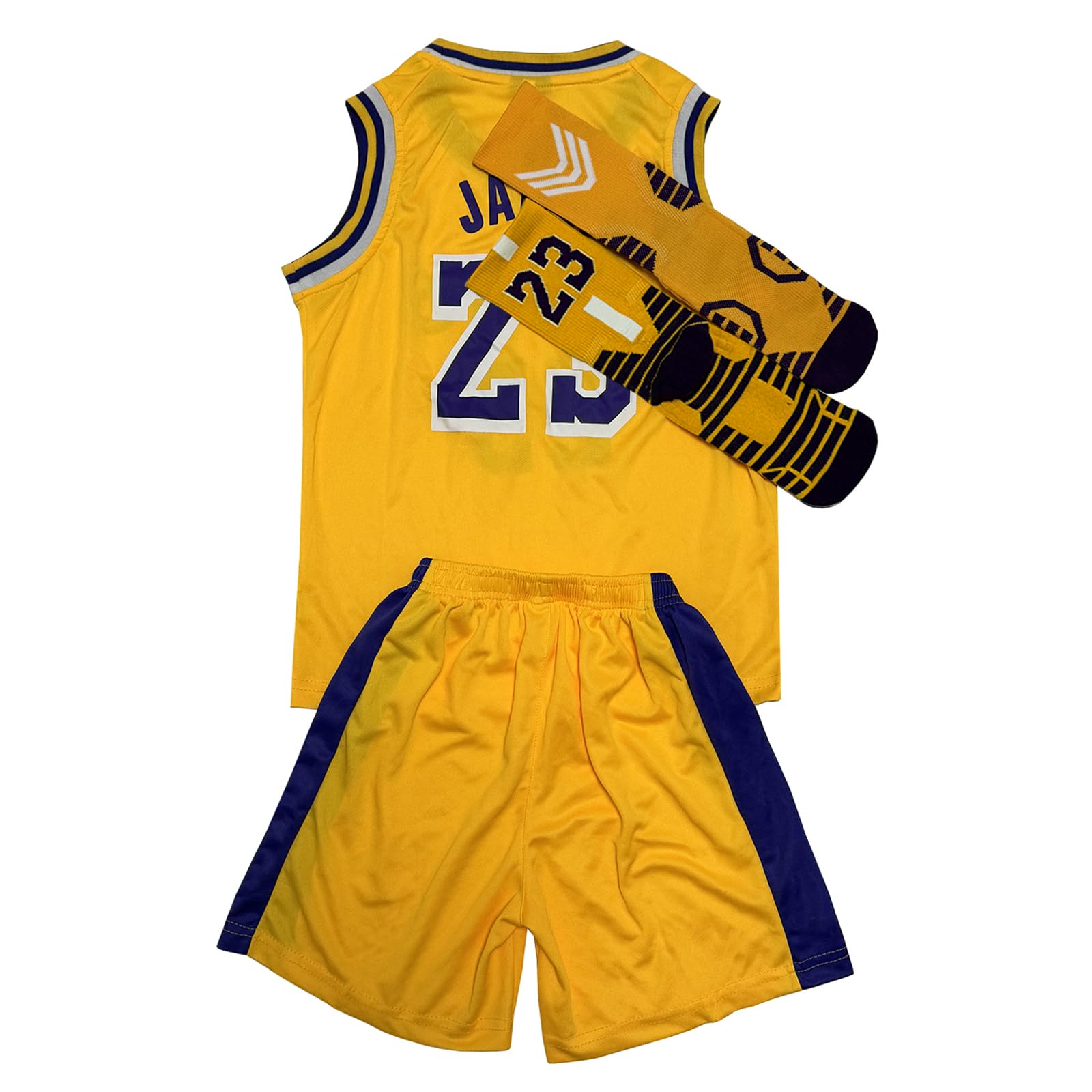 Youth Basketball Jerseys for Boys Girls Basketball Jersey Shorts Socks for 6-13Years Kids Training Uniform Sets