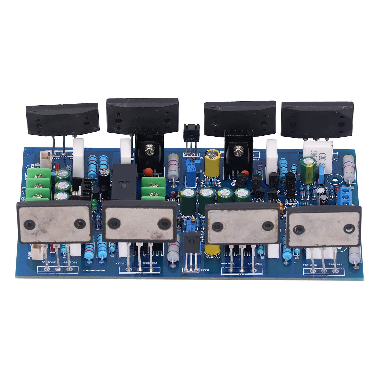 Ejoyous Płytka Wzmacniacza Mocy PCB 2-kanałowa Płyta Wzmacniacza 300 W Plus 300 W Rezystory o Wysokiej Dokładności Importowane Kondensatory Elektrolityczne do Naprawy Sprzętu Audio Home Stereo