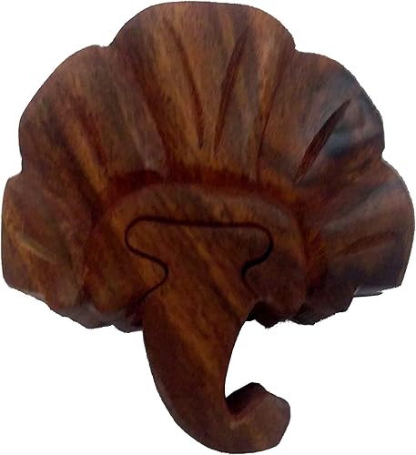 Purpledip Caja mágica de madera rompecabezas 'Umbrella': caja de recuerdo misteriosa hecha a mano regalo (11965)