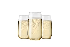 TOSSWARE POP 6oz Flute Jr. Mini Champagne Flutes - 12 Count