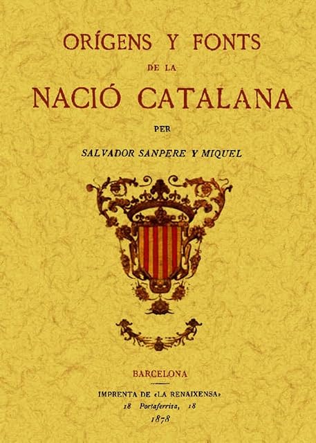 Portada de Origens y Fonts de la Nacio Catalana