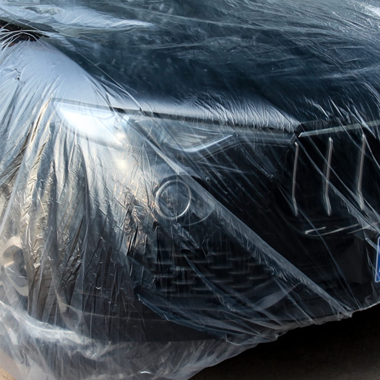 Universal Car Transparent Cover Waterproof Dustproof Lightweight UV Protection Thin Portable Rain Cover Exterior Accessories for Auto Type2-for — view 4