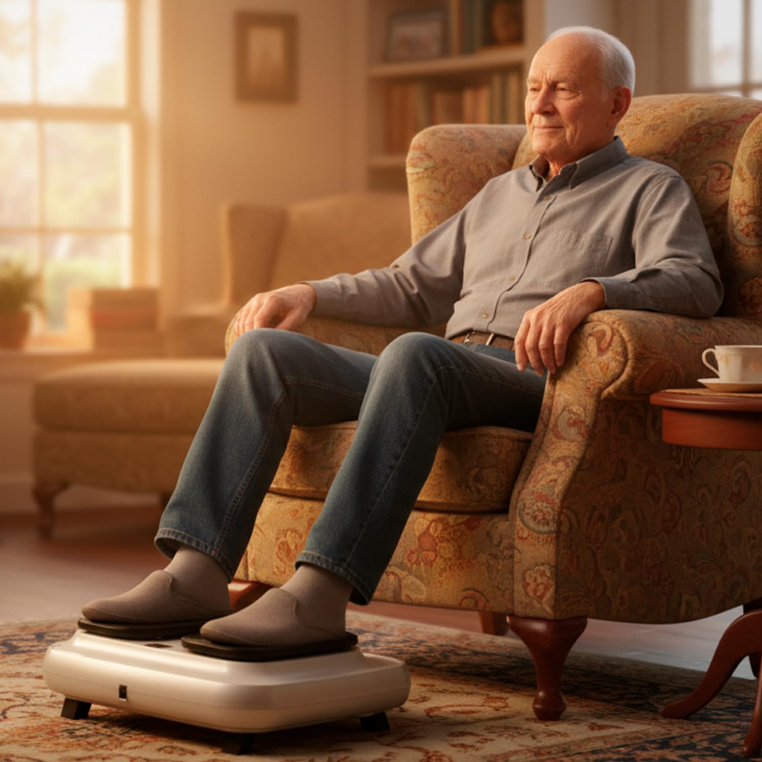 Bonplus Fit Legs Appareil d’exercice pour les pieds et les jambes à intensité réglable avec télécommande