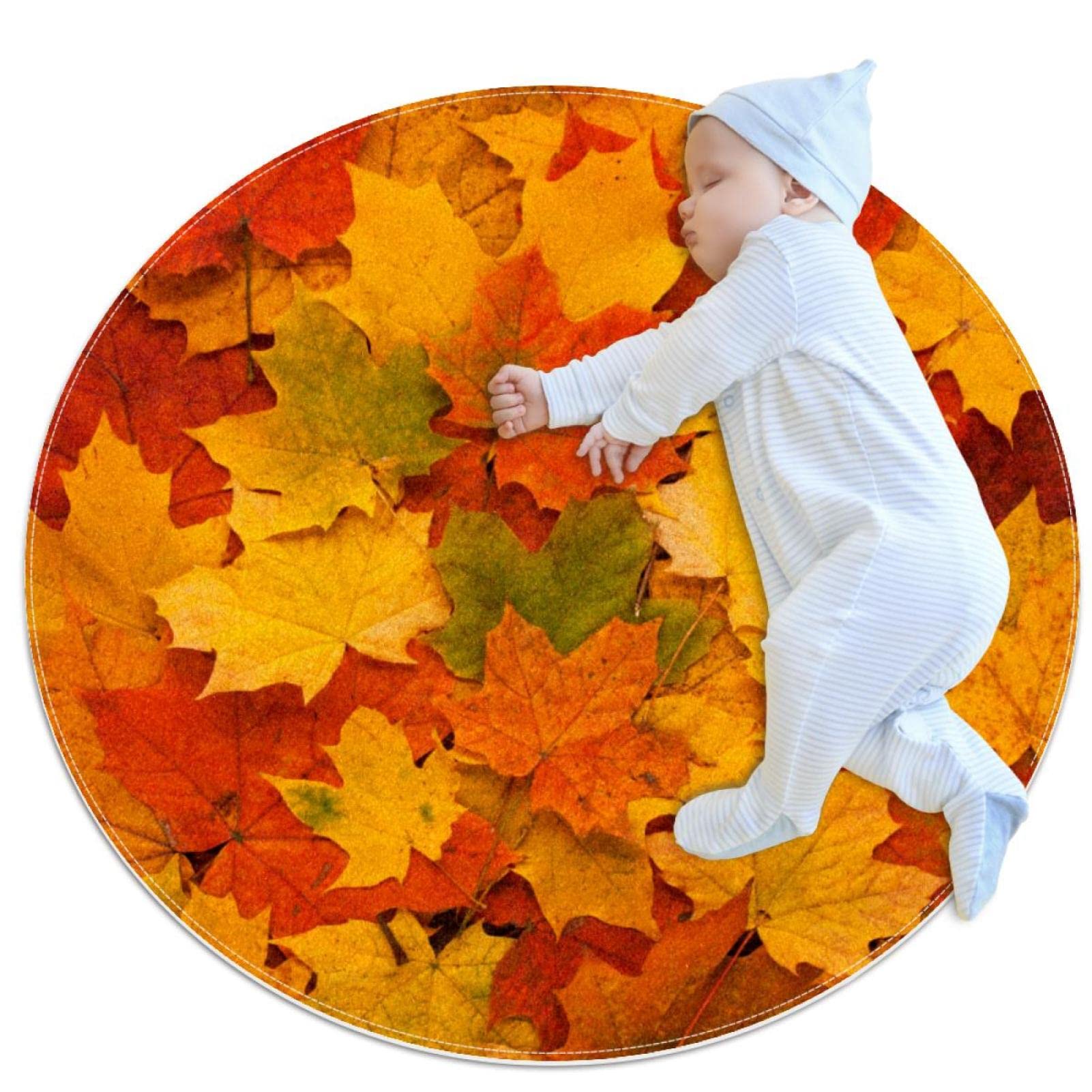 Tapis de jeu pour enfants au motif d'automne pour créer un coin lecture cosy
