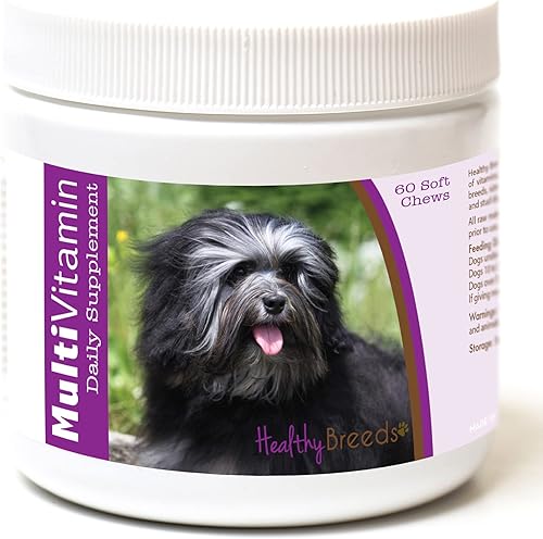 Miniatura 14 de Healthy Breeds Multivitamínico siberiano Husky para perros, suplemento diario recomendado por veterinarios, sabor a tocino, 60 masticables suaves
