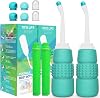 2PCS Portable Bidet 350ml for Momwasher - Travel Bidet - Peri Bidet Bottle for Kids Ass Washing,Pregnant Women Cleansing,New Baby & Eldery,Camping,Outdoor - Handheld Bidet Sprayer for Toilet 12oz