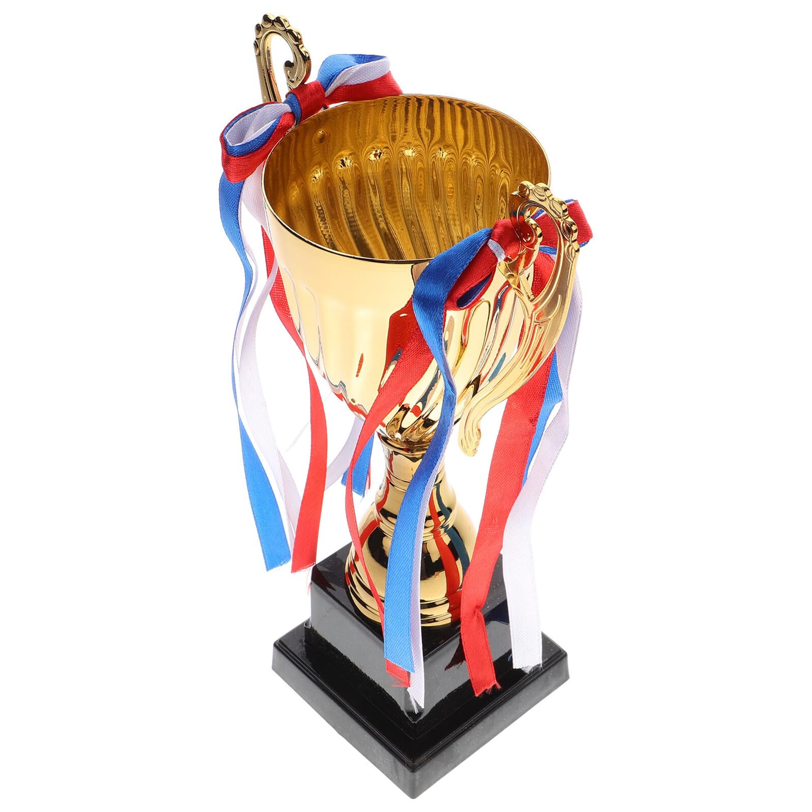 Goldene Sporttrophäe aus Metall für Spielpreise und Schulturniere | Fußball und Weitere Sportarten, Stabile Standbasis für Sicheren Stand, Elegantes Design mit Stilvoller Oberfläche