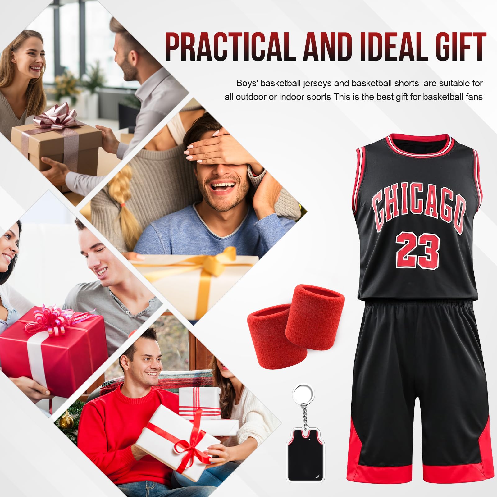 Pardofelis Camiseta de baloncesto para hombre, camiseta de baloncesto, ropa de entrenamiento, sin mangas, transpirable, ropa deportiva, camiseta de baloncesto, chaleco y pantalones cortos con 2 bandas