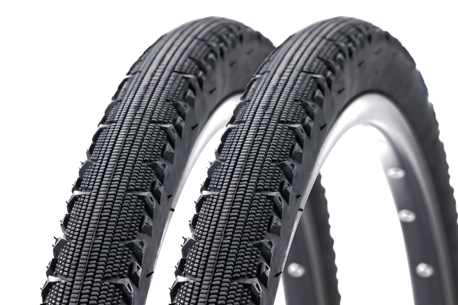 2 Stück 28 Zoll Fahrrad Reifen 28x1.4 Gravel Cross Trekking tire 38-622 Semi Slick Sport & Freizeit