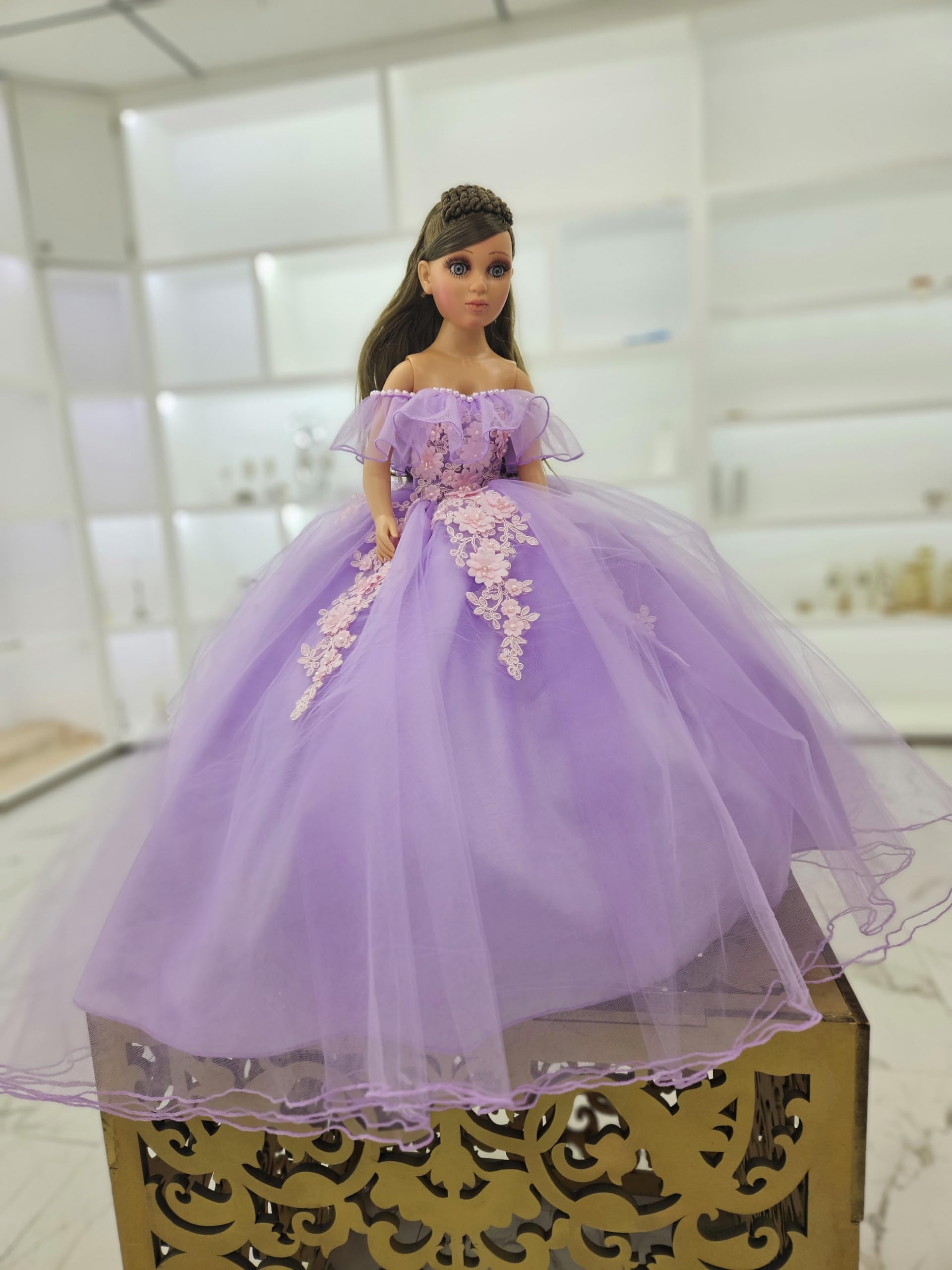 quinceanera doll purple dress La ultima mueca quince