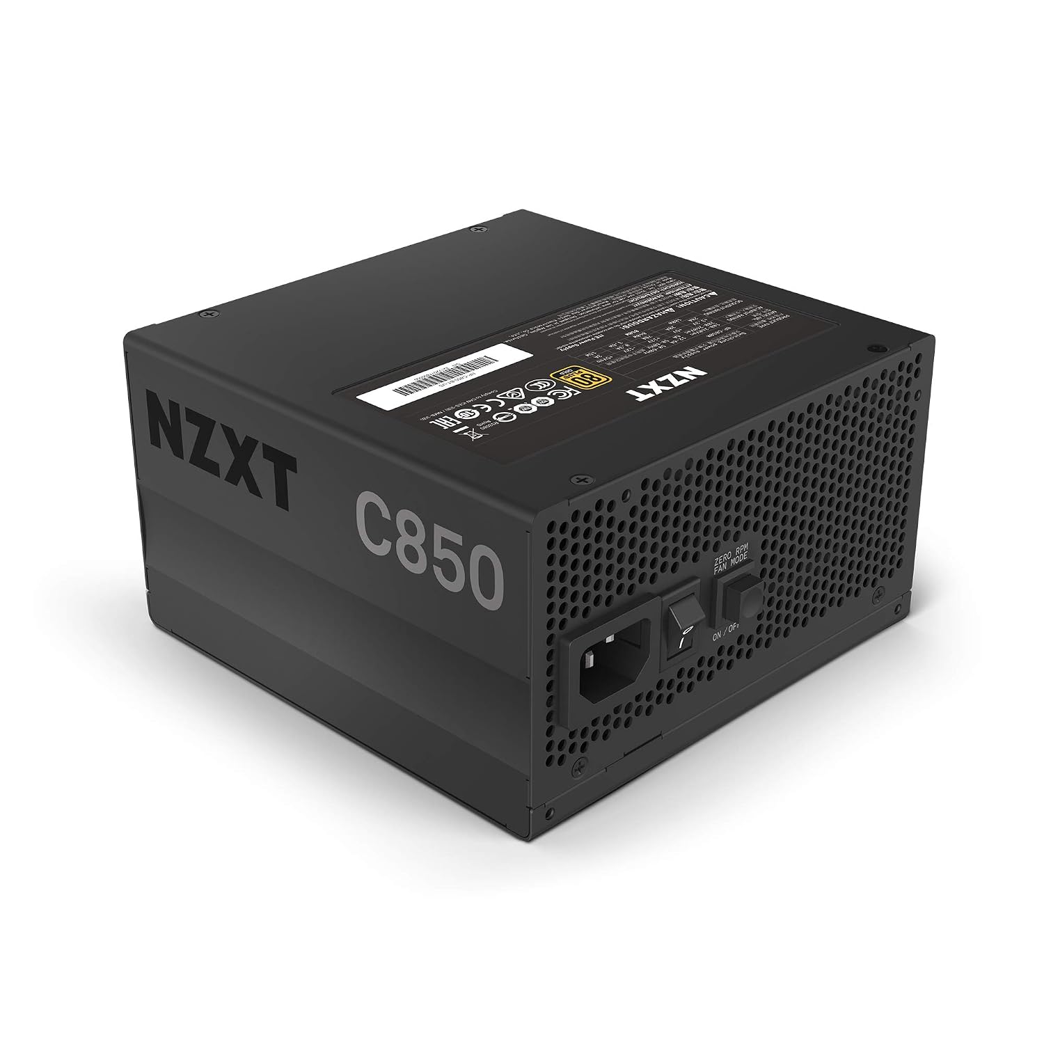 NZXT C850, 850 Watt, 80 Plus Gold Full Modular Power Supply/PSU for Gaming PC – PA-8G1BB-IN