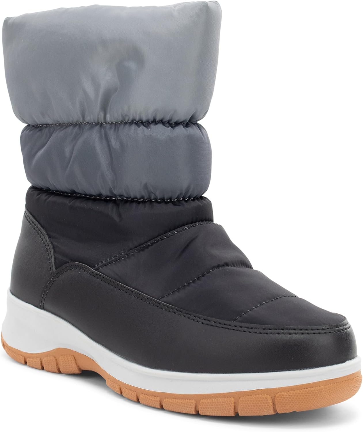 Western Chief Womens Uptown Waterproof Insulated Mid Winter Boot with Faux Fur Lining and TPR Outsole