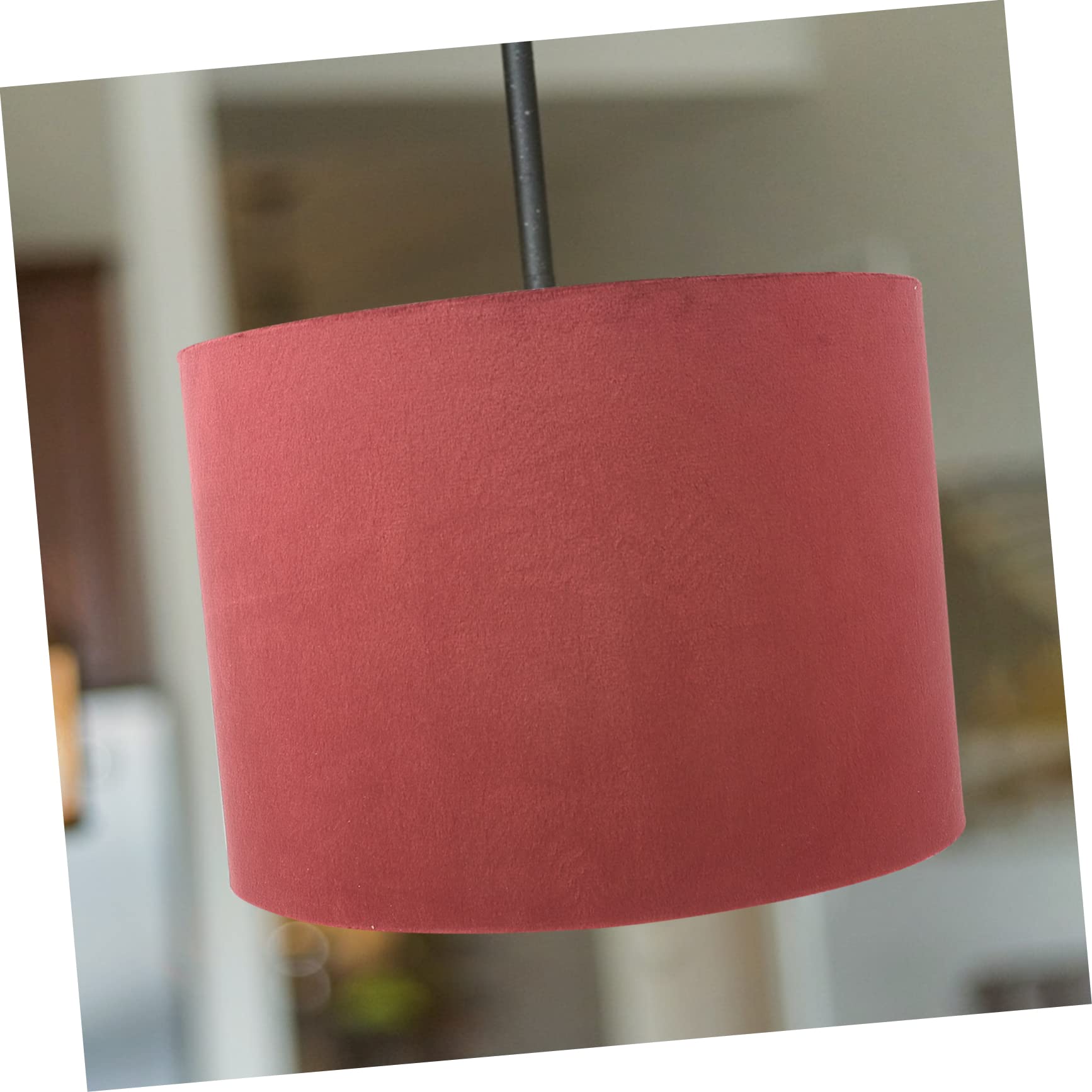 Abat-jour Velours Doré Chic Pour Lampe De Bureau E27, Abat