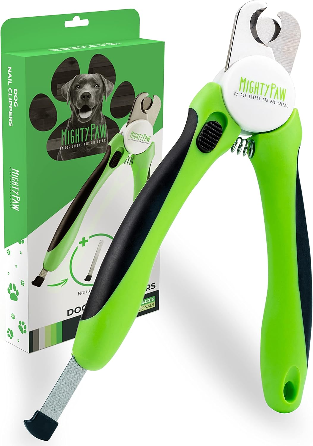 Mighty Paw Dog Nail Clippers Razor Sharp Stainless Steel Blade For